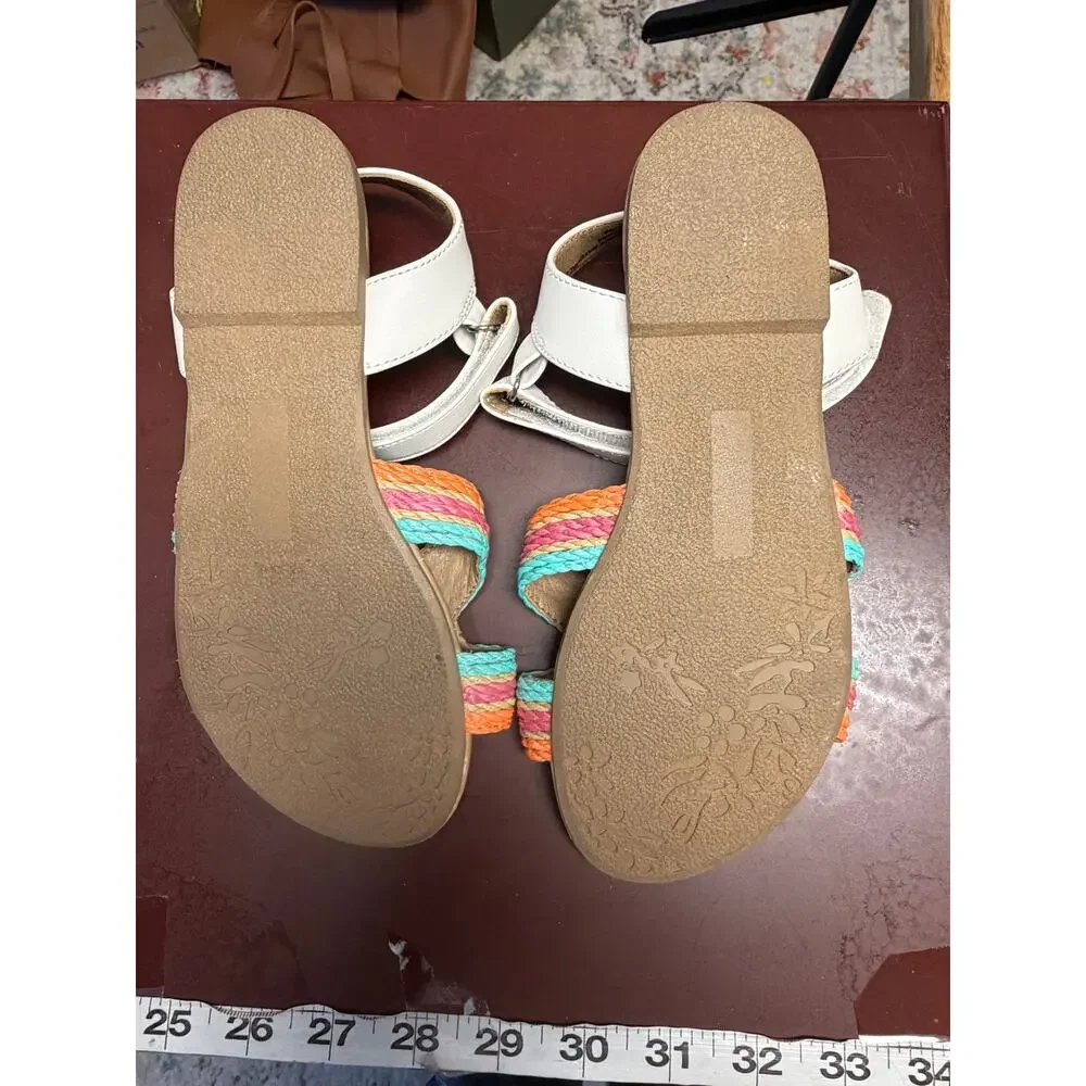 DV Dolce Vita Chelly Girls Sandals Multicolor Braided Strap Ankle Strap Size 3